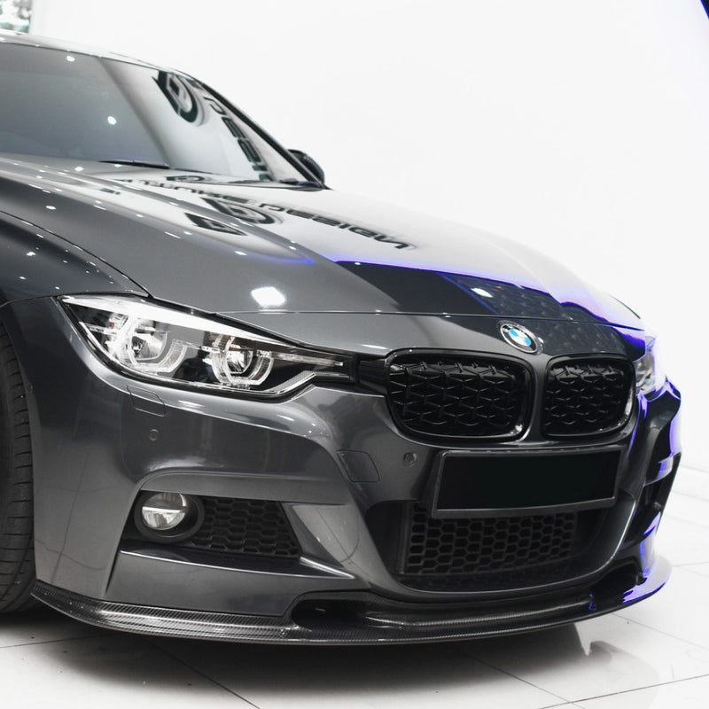 BMW F30/F31 3-Serie Varis Style Carbon Fiber Frontleppe - Sportsdeler