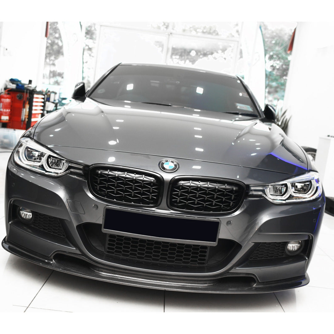 BMW F30/F31 3-Serie Varis Style Carbon Fiber Frontleppe - Sportsdeler