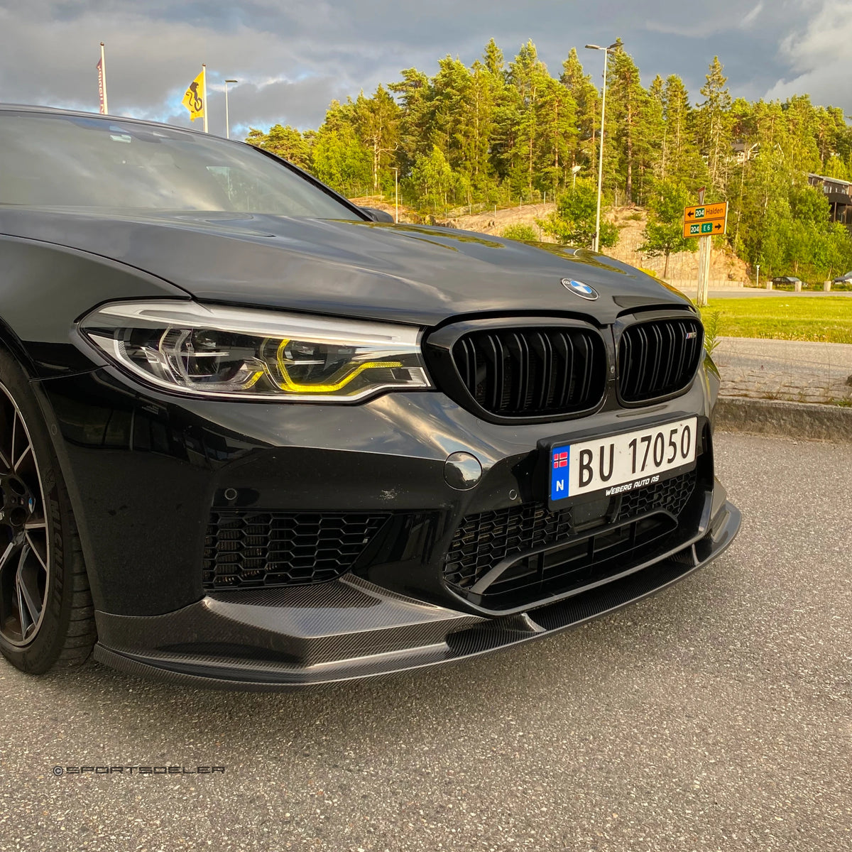 BMW F90 M5 Pre-LCI Carbon Fiber 3D frontleppe – bilde 5 | Sportsdeler