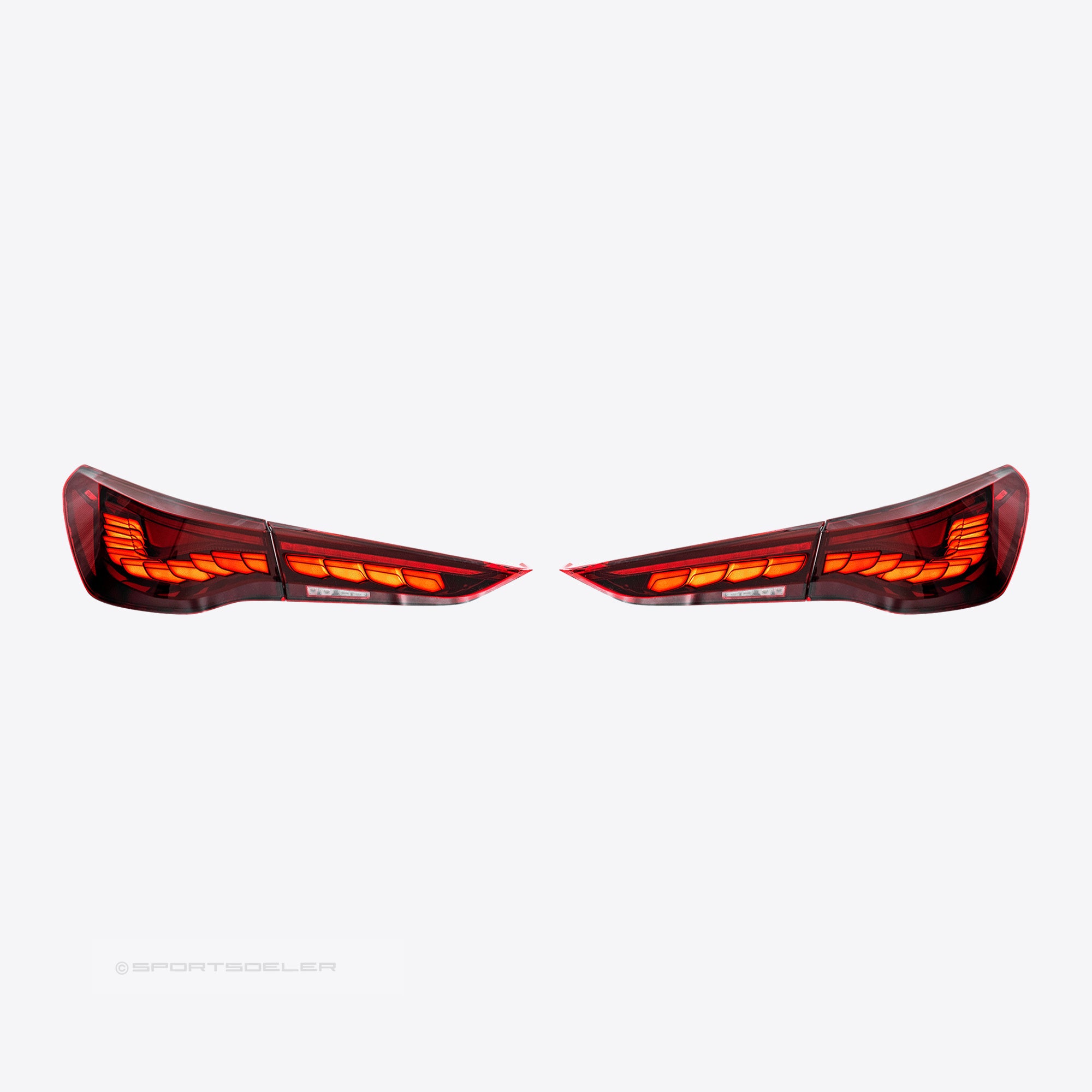 BMW G22/G23/G26 i4 & G82/G83 M4 GTS OLED baklykter "Rød"