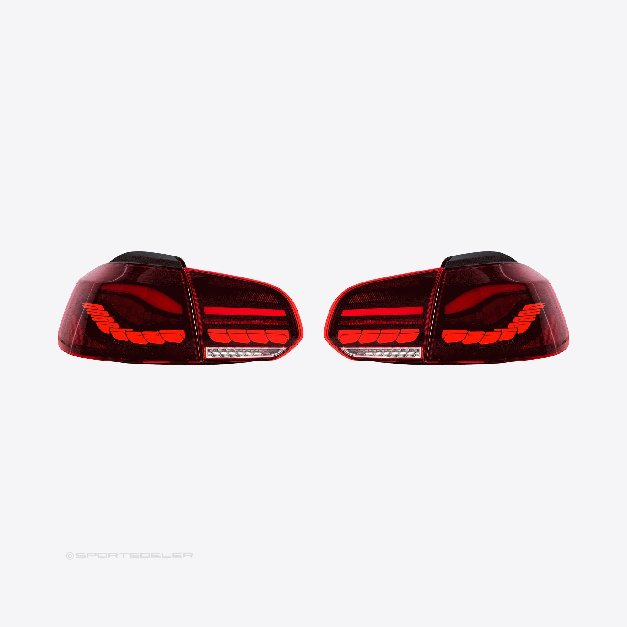 VW Golf 6 GTS OLED baklykter "Rød"