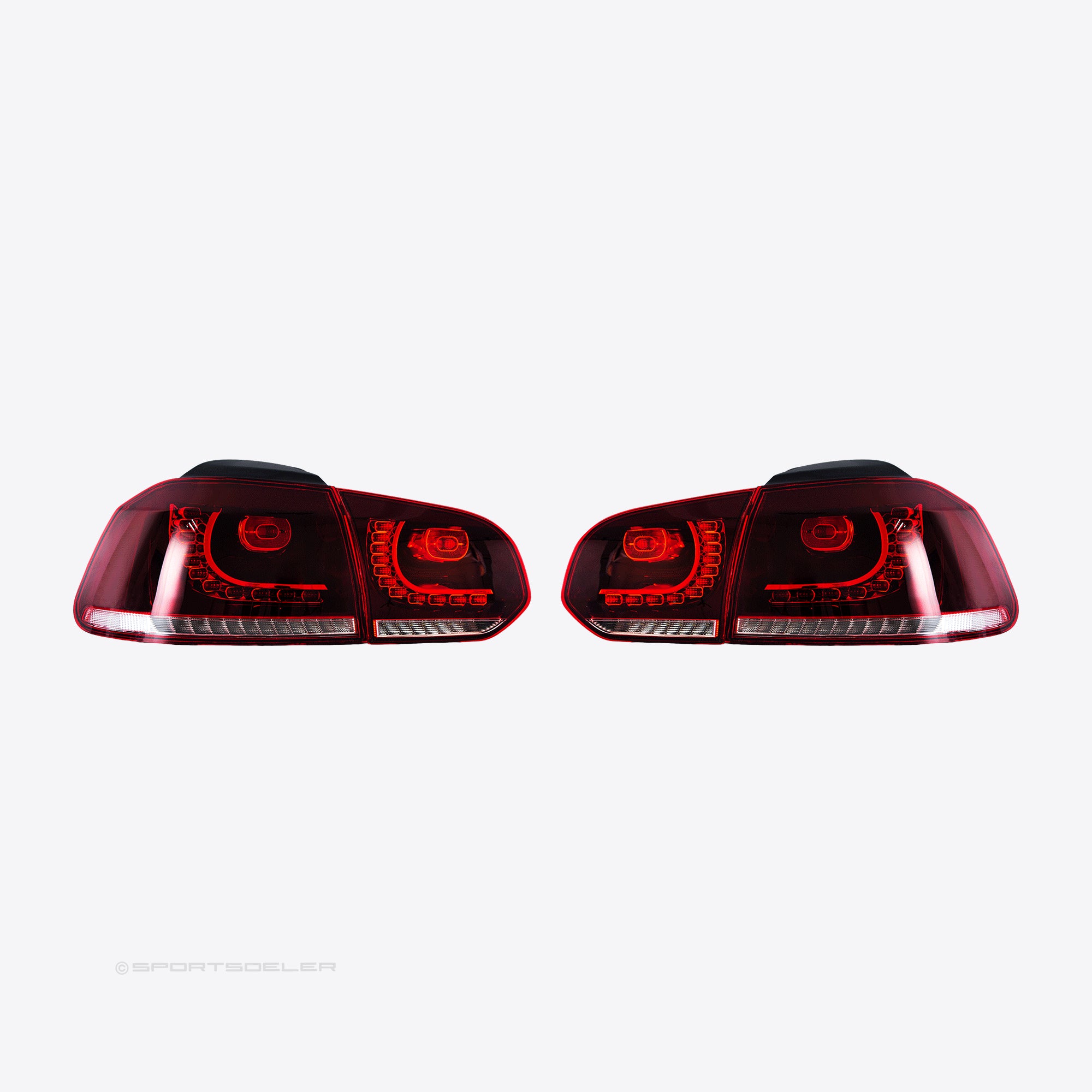 VW Golf 6 LED baklykter "Rød"