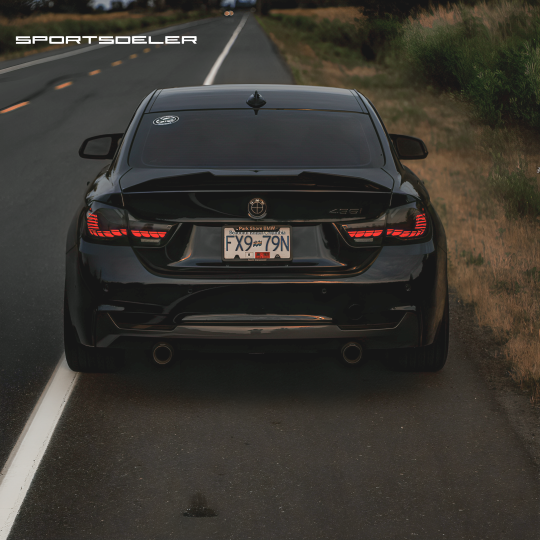 BMW F32/F33/F36 & F82/F83 M4 GTS OLED baklykter "Smoke" - Sportsdeler