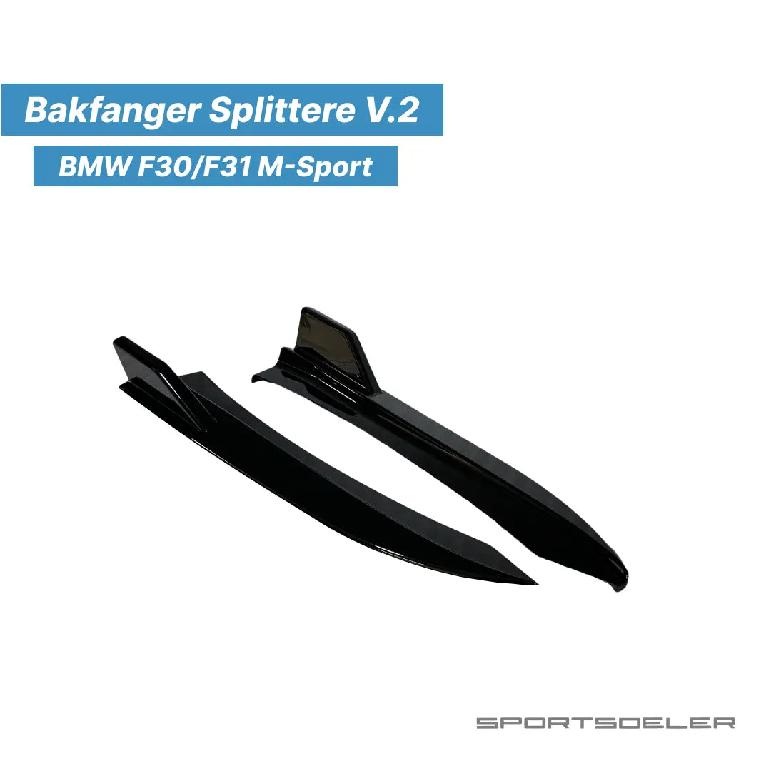 BMW F30/F31 3-Serie Bakfanger Splittere V.2 - Sportsdeler