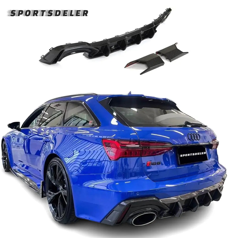AUDI RS6 C8 AVANT Pre-preg Carbon Fiber Diffuser - Sportsdeler