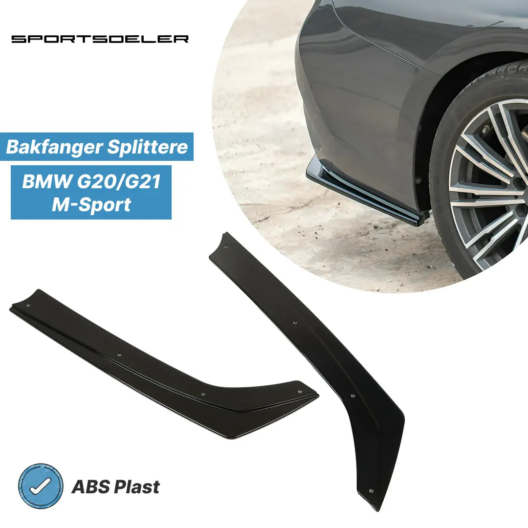 BMW G20/G21 3-Serie Bakfanger Splittere - Sportsdeler