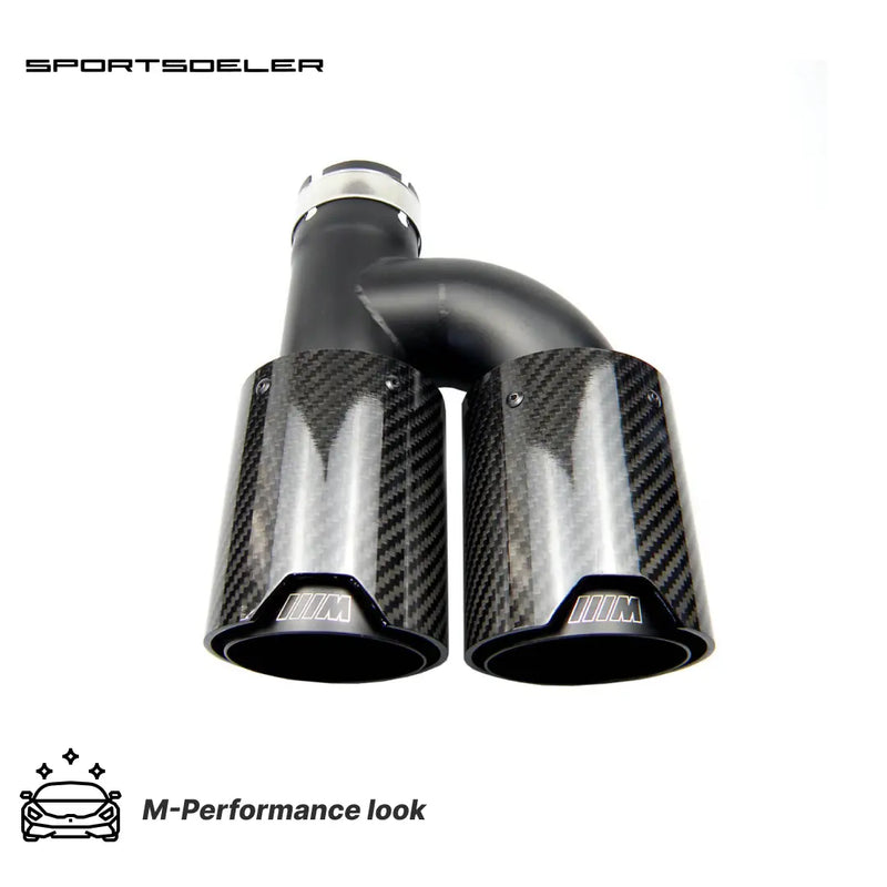 Dobbel Eksos endestusser BMW Carbon H Form - Sportsdeler