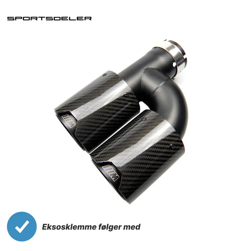 Dobbel Eksos endestusser BMW Carbon H Form - Sportsdeler