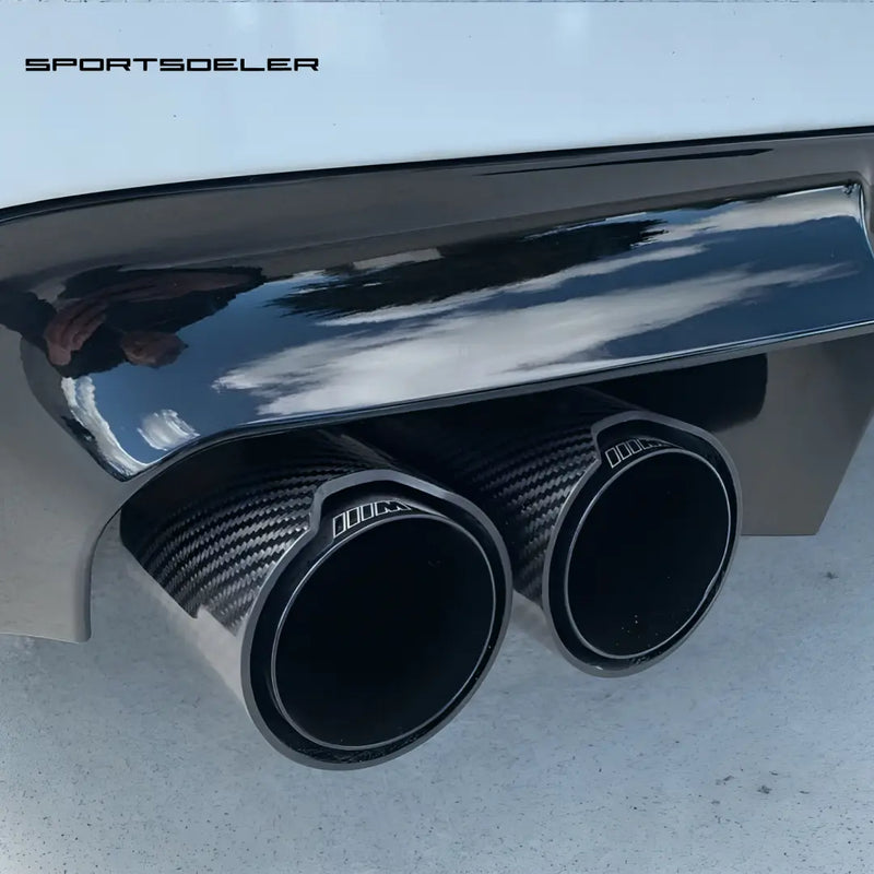 Dobbel Eksos endestusser BMW Carbon H Form - Sportsdeler