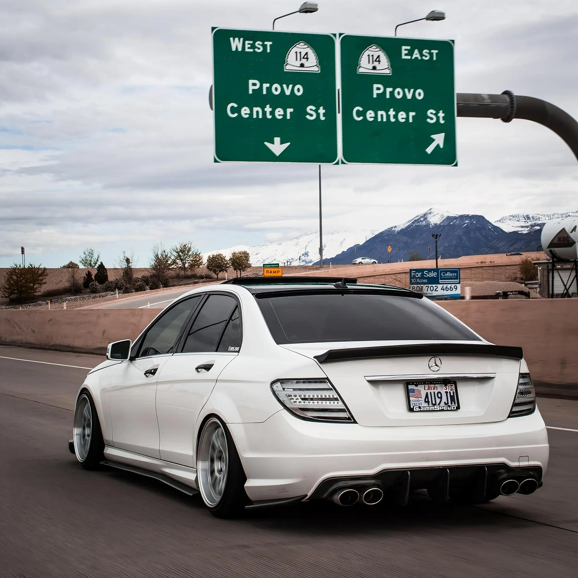 Mercedes Benz C-klasse W204 V-Style Carbon Fiber Spoiler
