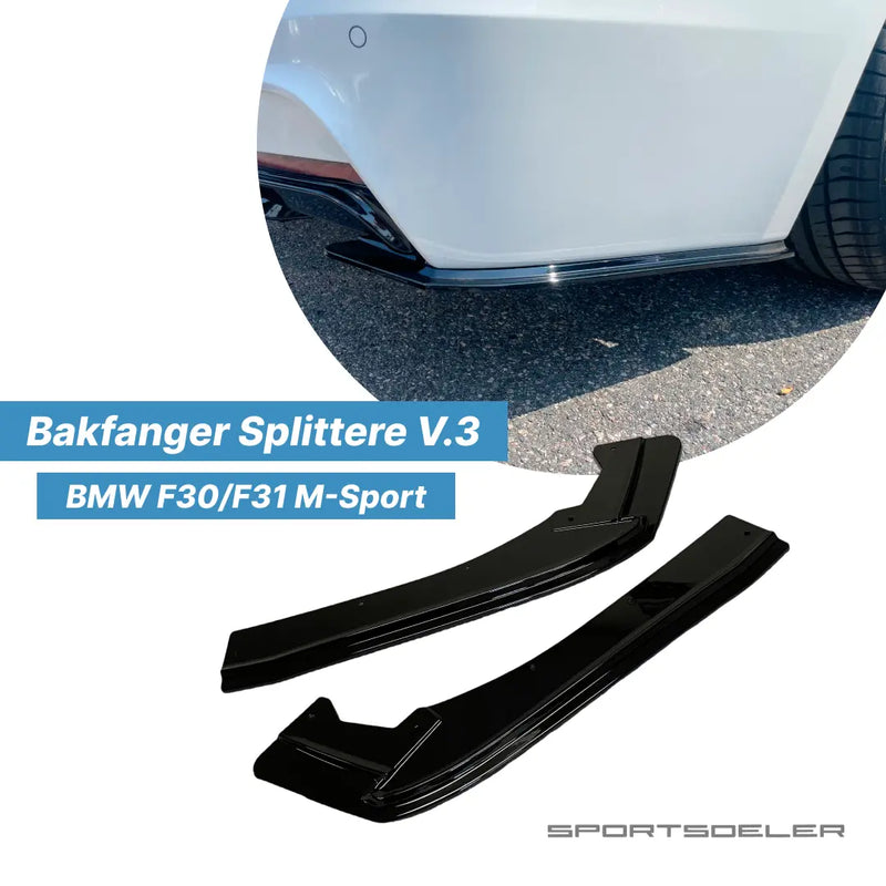 BMW F30/F31 3-Serie Bakfanger Splittere V.3 - Sportsdeler