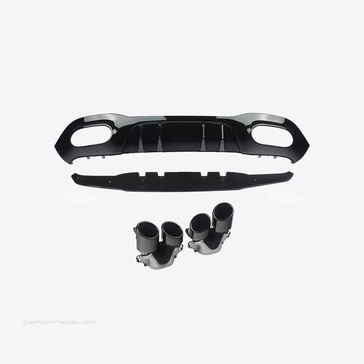 Mercedes A-klasse W177 AMG A45-look Diffuser