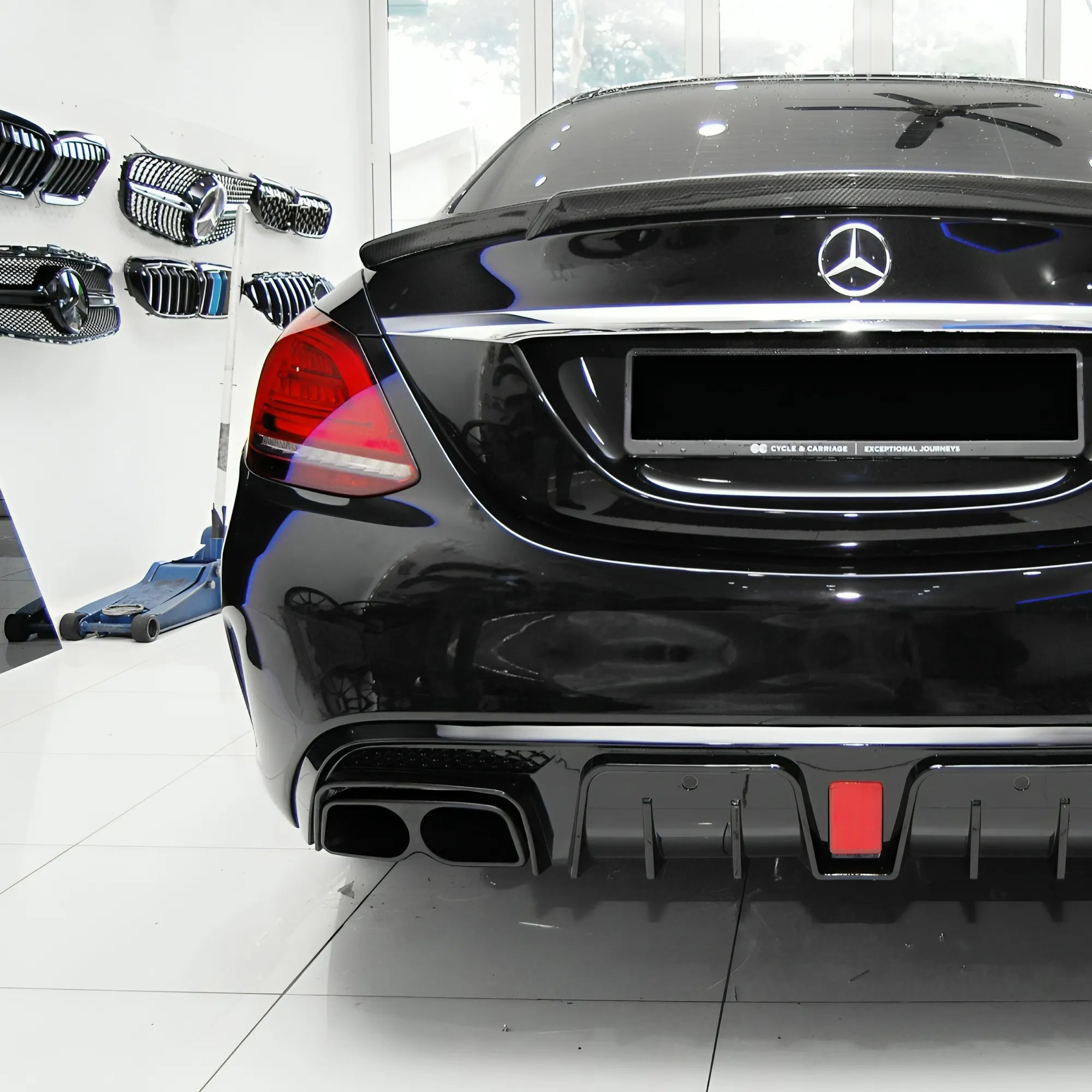 Mercedes Benz C-klasse AMG W205/S205 B Diffuser