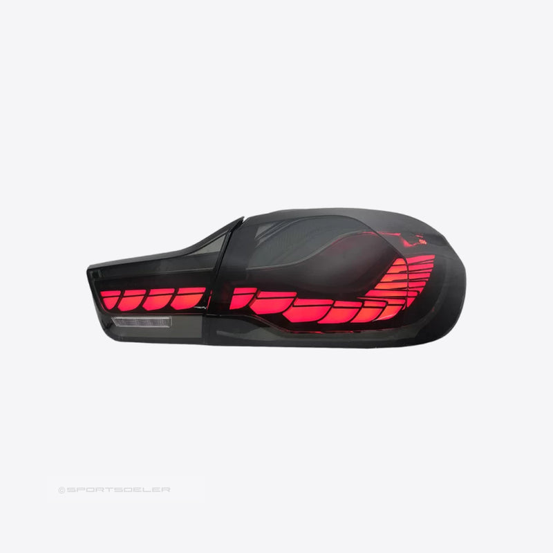 BMW F32/F33/F36 & F82/F83 M4 GTS OLED baklykter "Smoke" - Sportsdeler