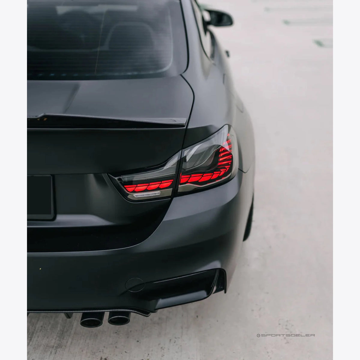 BMW F32/F33/F36 & F82/F83 M4 GTS OLED baklykter "Smoke" - Sportsdeler