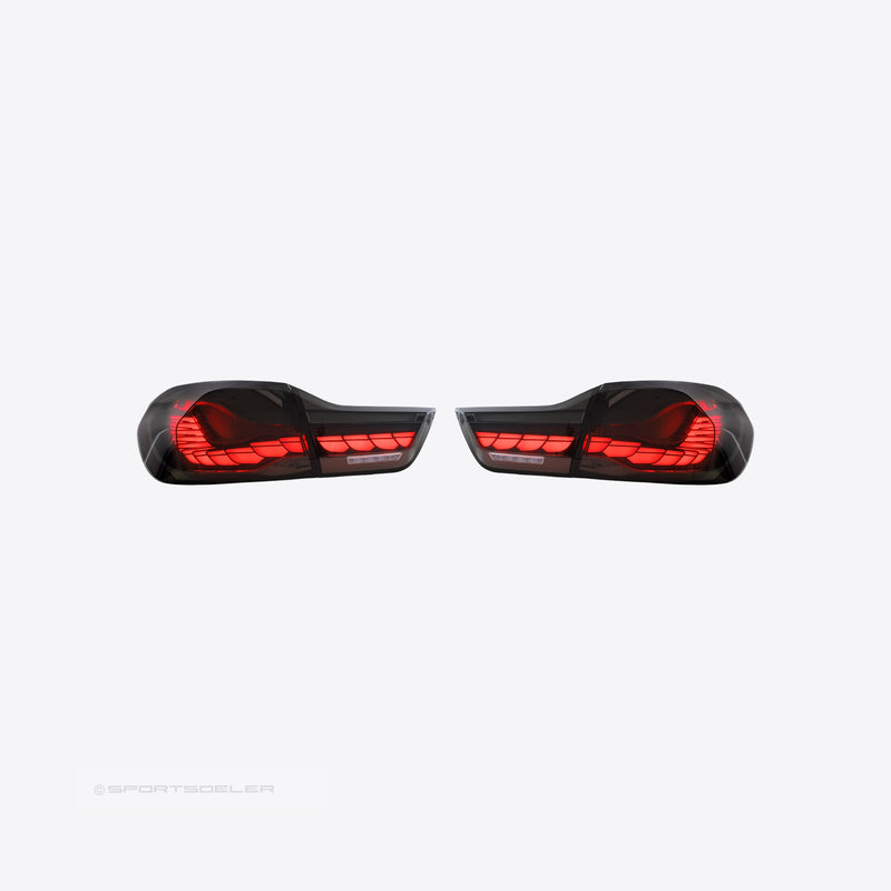 BMW F32/F33/F36 & F82/F83 M4 GTS OLED baklykter "Smoke" - Sportsdeler