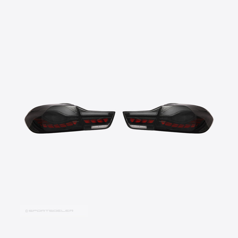 BMW F32/F33/F36 & F82/F83 M4 GTS OLED baklykter "Smoke" - Sportsdeler