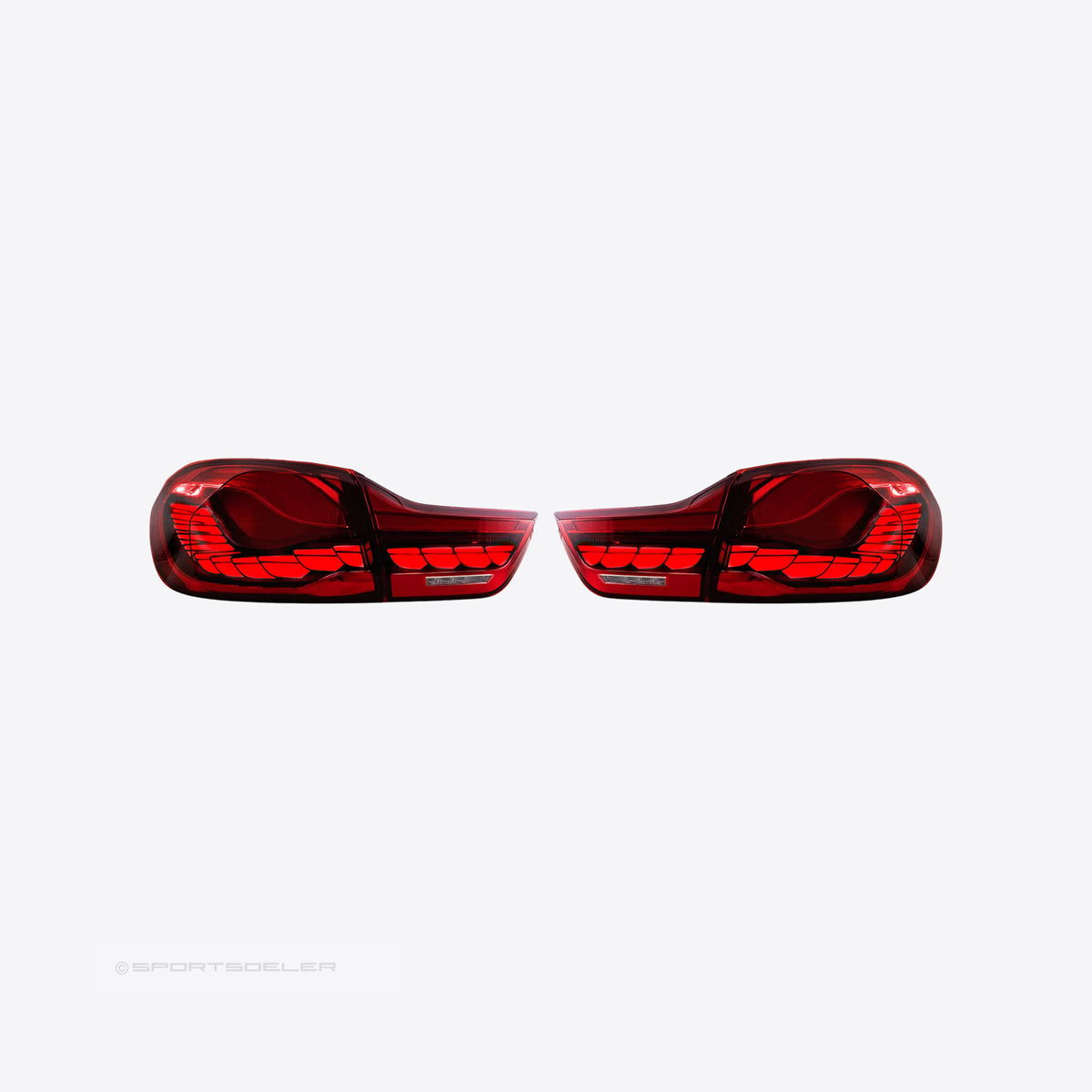 BMW F32/F33/F36 & F82/F83 M4 GTS OLED baklykter "Rød" - Sportsdeler