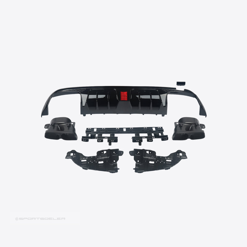 Mercedes E-klasse W213 S213 AMG Brabus-look Diffuser - Sportsdeler